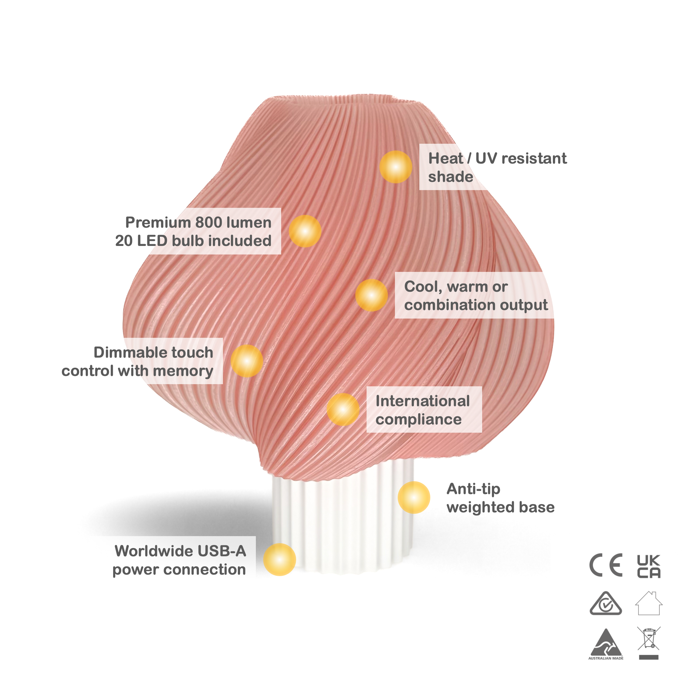 Pink translucent shade | 8 base colours