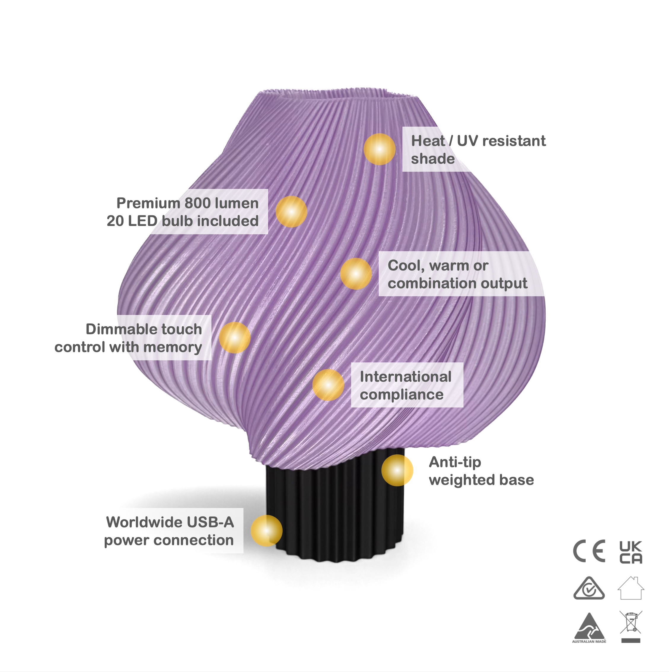 Lilac translucent shade | 8 base colours